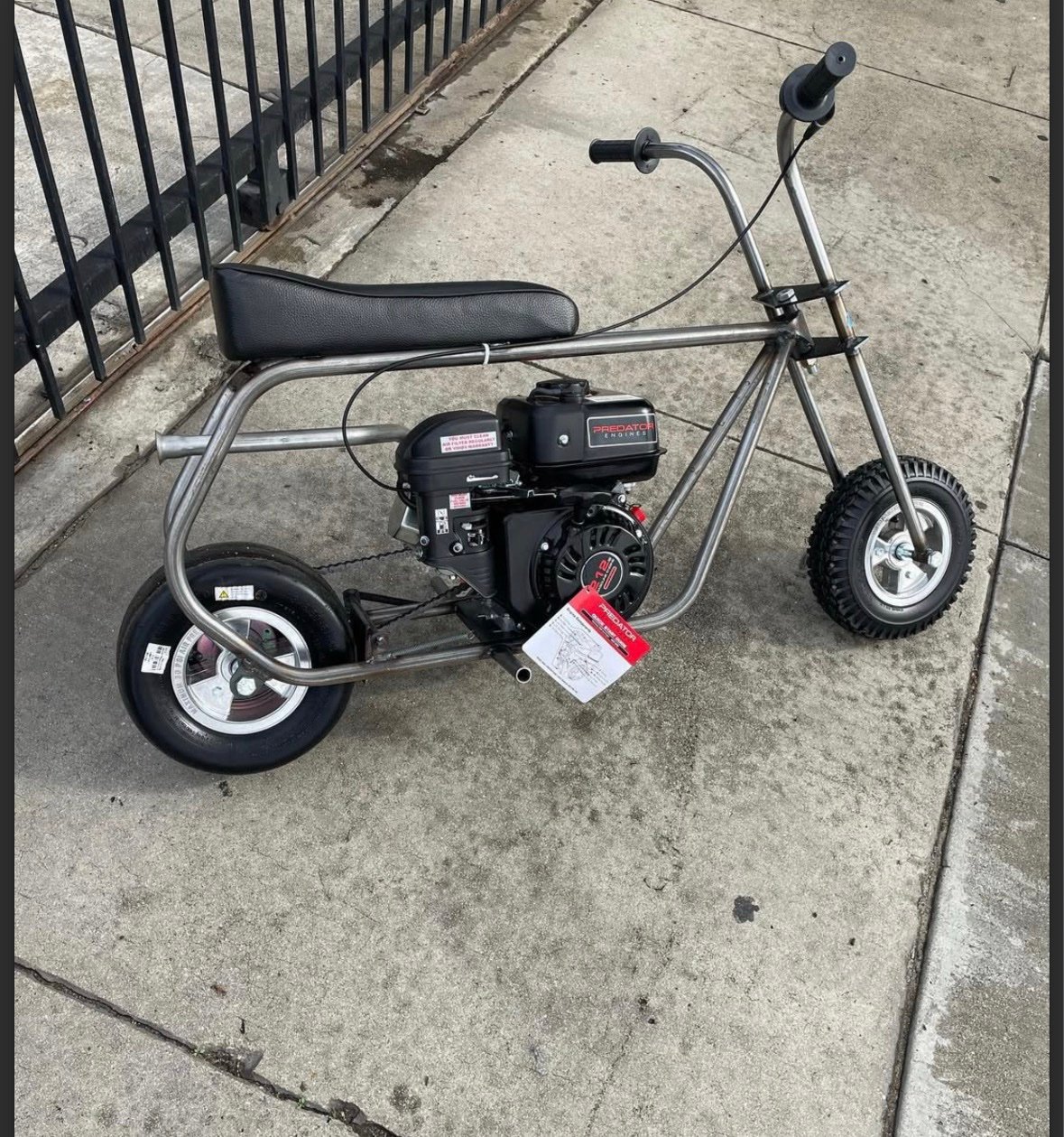 GLOSSY BLACK Stock MiniBike (45+mph)