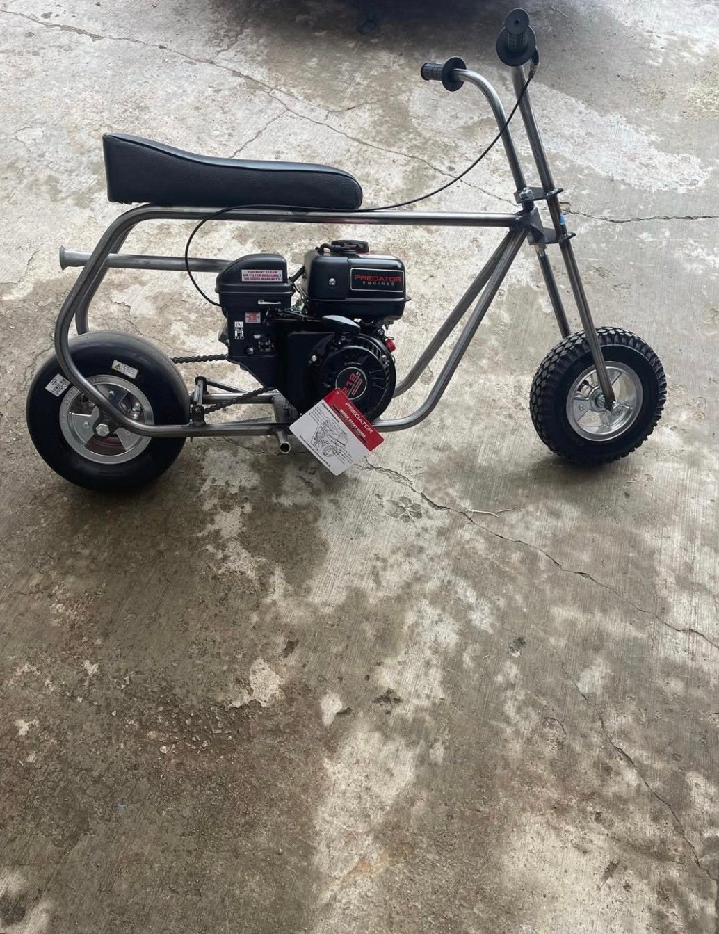 GLOSSY BLACK Stock MiniBike (45+mph) - Image 3