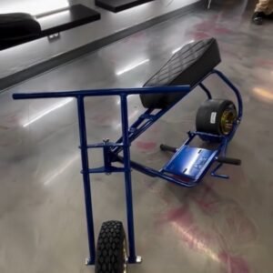 Volts Gold Chrome Tri-Stars x Powdercoated Gas-Powered Mini Bike Roller 🏁